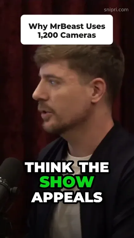 Interview clip opening on a hook title card above the speaker